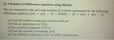 difference equations using matlab