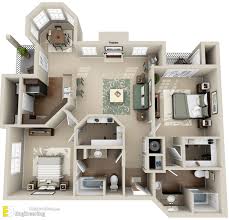 40 Awesome 3d House Floor Plan Design