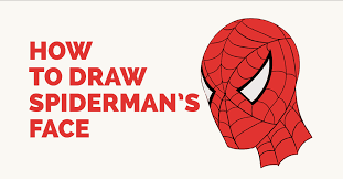 Draw a curved line below the circle, attached to it on each side. How To Draw Spiderman S Face Easy Drawing Guides