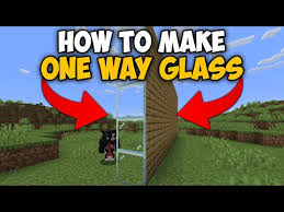 How To Get One Way Glass In Minecraft