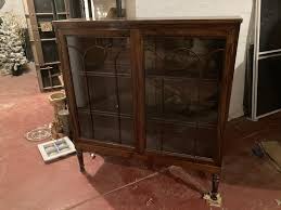 antique glass door bookcase invalid