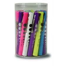 Disposable Penlight With Pupil Gauge Assorted Colors Penlight Disposable Pupil Gage Assorted