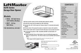 user manual liftmaster 8550 elite