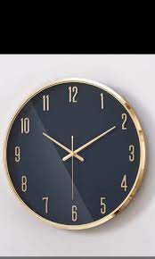 Gold Rimmed Wall Clock Vintage Classy