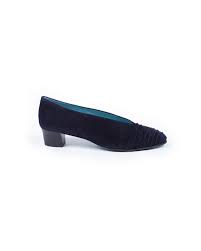 High Heels Thierry Rabotin Navy Blue With Draped Design For Women