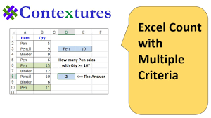 excel count with multiple criteria