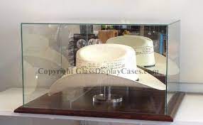 Western Hat Glass Display Case