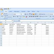 How To Make Mailing Labels Using Microsoft Excel 2007