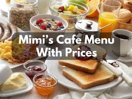 mimi s cafe menu with s in 2023