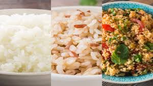 quinoa vs white rice vs brown rice
