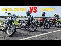 royal enfield vs triumph group ride