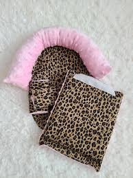 Cheetah Pink Baby Car Seat Cover Bundle