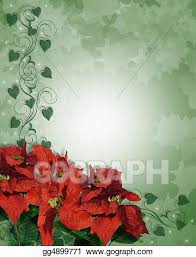 Stock Illustration Christmas Poinsettias Border Clipart Gg4899771