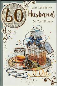 husband 60th birthday card with love