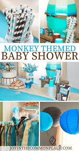host a monkey themed baby shower