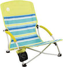 Amazon Com Coleman Camping Chair Lightweight Utopia Breeze Beach Chair Outdoor Chair With Low Profile Sports Outdoors