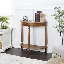 Half Round Wood Console Table