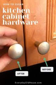Mix a solution of one part vinegar to one part water. How To Clean Kitchen Cabinet Knobs And Pulls Secret Ingredient Everyday Old House