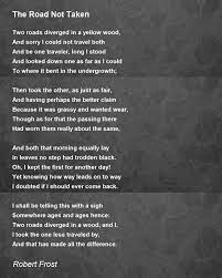 the road not taken poem by robert frost