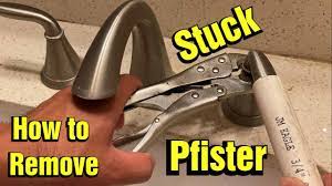 How to Remove a Stuck / Frozen / Tight / Hard to Turn Price Pfister  Bathroom Faucet Handle - YouTube