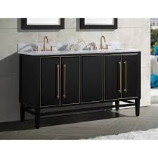 60 inch gray bathroom sink vanity italian marble carrara countertop (60wx23dx35h) c3028ck60s. Avanity Mason Black Fiish 60 Inch Double Bathroom Vanity Cabinet Only Overstock 28670945