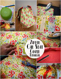 Zipper Car Seat Cover Tutorial Rae