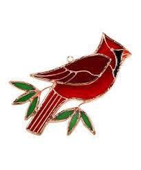 Stained Glass Cardinal Suncatcher