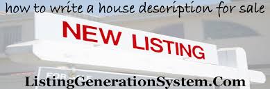 Real Estate Advertisement Examples Listing Generation System