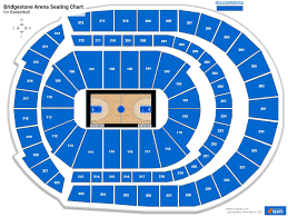 bridgestone arena basketball seating