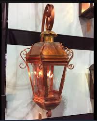 copper lantern outdoor chandelier
