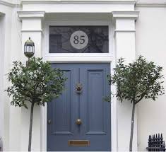 frosted fanlight door number round
