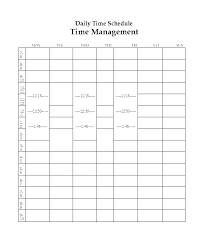 Blank Weekly Schedule Printable With Times Printable Weekly