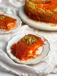 palestinian knafeh kunafa bake with