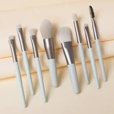 8 pcs makeup brushes foundation wooden
