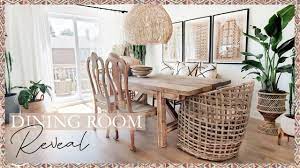 my boho dining room reveal table