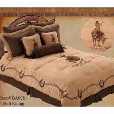 Bull Riding Super Queen Bedding Set