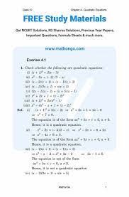 Ncert Solutions For Class 10 Maths