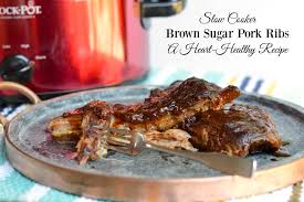 slow cooker brown sugar pork ribs a