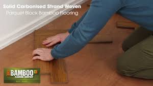 solid carbonised strand woven parquet