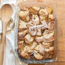 chai latte bread pudding served from