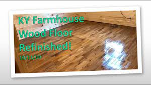 ky farmhouse wood floors refinished by