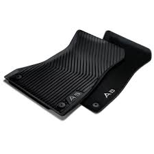 rubber floor mats set 2 piece hinten a5