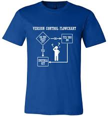 Git Version Control Flowchart Funny T Shirt
