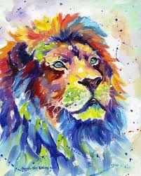 Lion Painting Lion Art African Lion