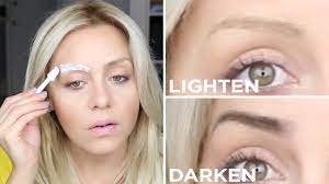 to lighten or darken your eyebrows