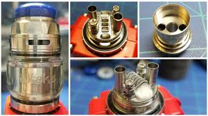 24mm at the base (27mm at widest part). Review Of The Augvape Intake Rta By Mike Vapes Vapepassion Com
