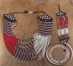 african zulu beaded necklace and