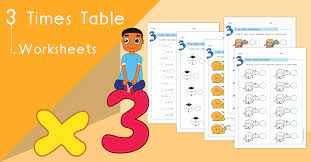 3 times table worksheets pdf