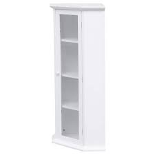 corner storage cabinet with gl door