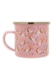 small unicorn enamel mug 200ml